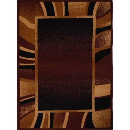 HOME DYNAMIX Home Dynamix 769924159590 5 ft. 2 in. x 7 ft. 4 in. Premium Rizzy Area Rug - Brown 769924159590